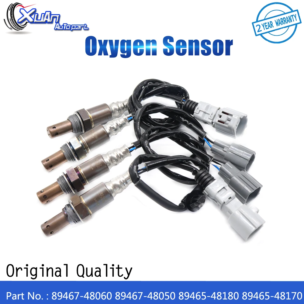 

XUAN Front Rear Air Fuel Ratio Lambda O2 Oxygen Sensor 89467-48060 89467-48050 89465-48180 89465-48170 for Toyota Highlander 3.3