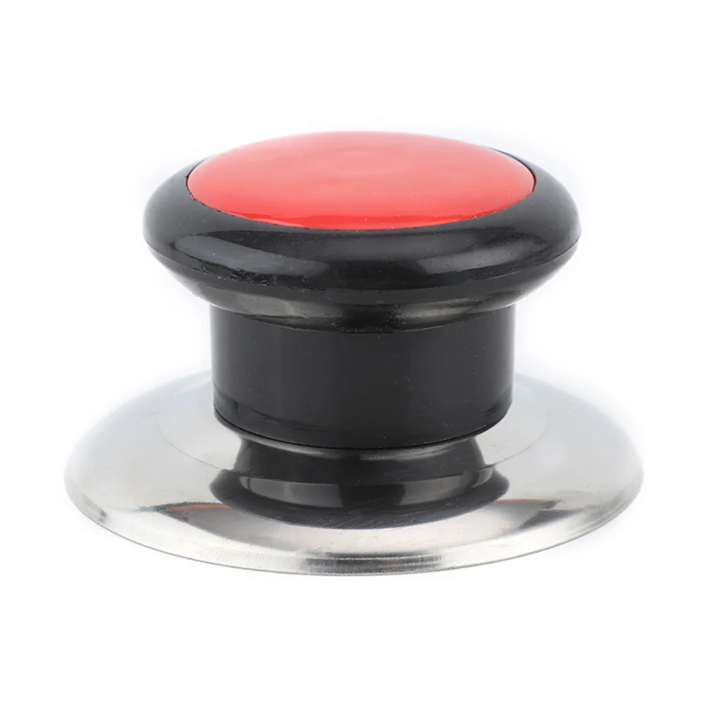Pot Lid Handle Pot Lid Knob Stainless Steel Pot Lid Handles Universal Kitchen Pot Pan Lid Hand Replacement Handle Anti-scalding Grip Knob Flip Cover