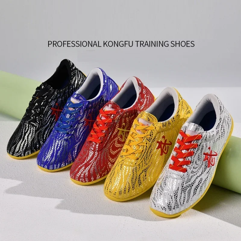 Martial Arts Shoes Tai Chi Sports Shoes Training Children Soft Square Fitness Shoes Lightweight Training Shoes Running Shoes GYM 2
