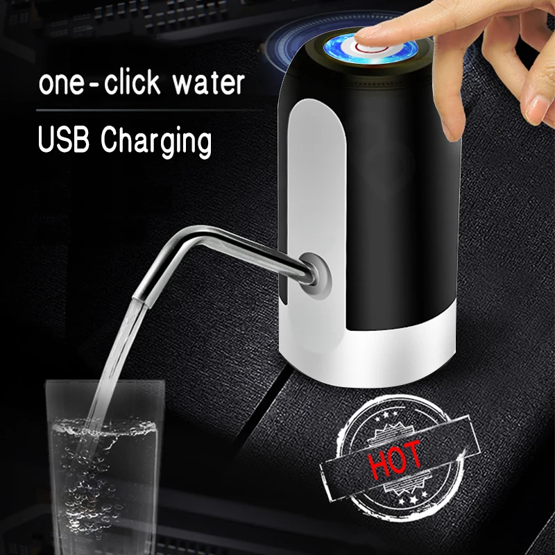 Wireless Electric water dispenser Barreled Water Pump USB Rechargeable Mini Portable Fast Water Automatic Dispenser Simple Barrel Type Pumpin