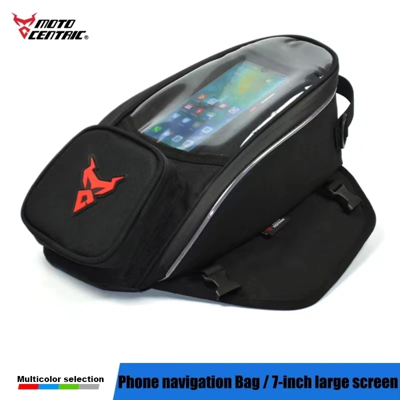 Waterproof Magnetic Motorcycle Fuel Tank Bag with Navigation and Tool Storage