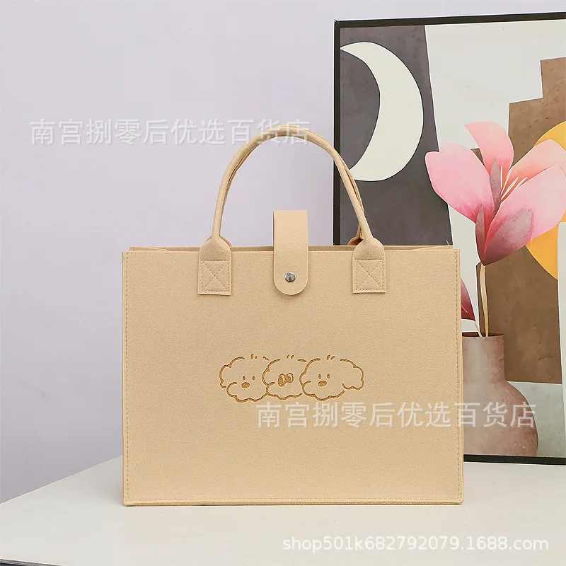 Enhanced Thickened Felt Bag - Portable, Durable Handheld Tote