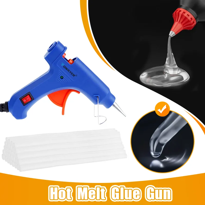 Hot Melt Glue Gun Industrial 20W Mini Guns Thermo Electric Mini Heat Temperature Thermo Electric Repair Tool Glue Sticks
