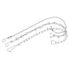 1Set Toilet Flapper Chain 22cm 26cm 3 Style Toilet Handle Lever Lift Flush Replacement 304 Stainless Steel Toilet Repairing Part 1