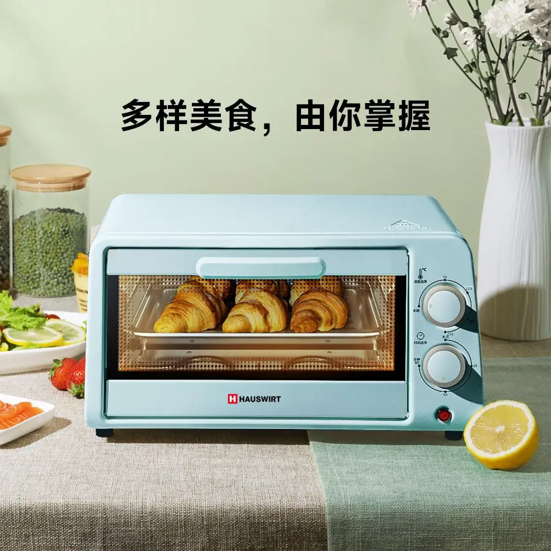 HAUSWIRT 220 فولت 800 واط 12L باب زجاجي مرئي مقاوم...