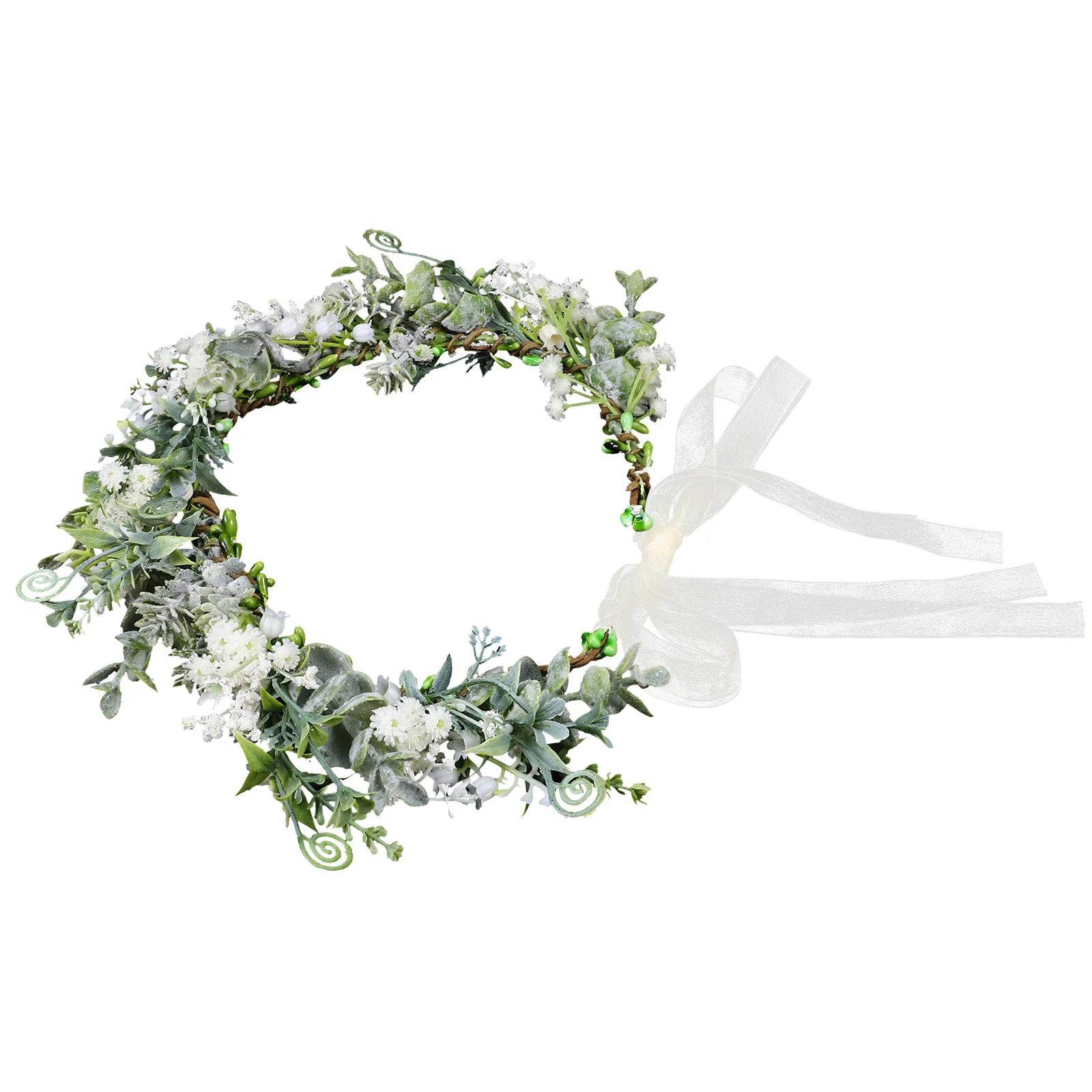 

Leaf Garland Headdress Hair Accessory for Women Simulation Flower Crown Headpiece