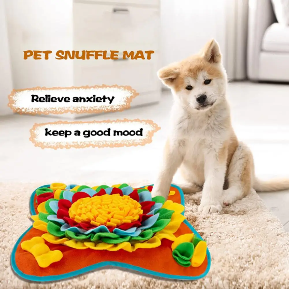 Dogs Snuffle Mat Pet Leak Food Anti Choking Mat Cat Dog Training Blanket  Nose Work Toy Pet Slowing Feeding Intelligence Mat