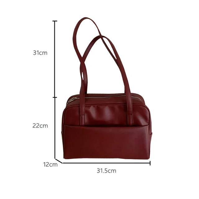 Korean Style Large Capacity Single Shoulder Women's Bag Versatile Vintage Underarm Bag Autumn 2025 New Arrival Tote Bag 6