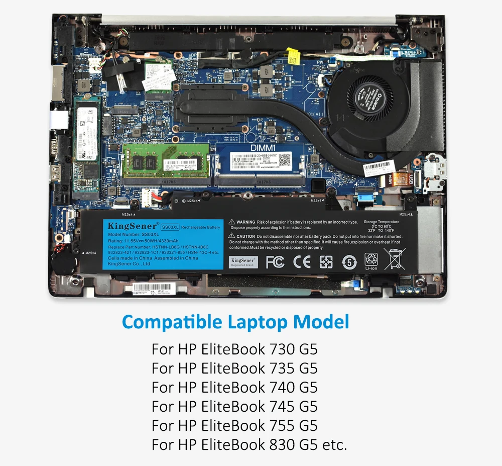 Elitebook 840 g5 ss03xl bateria