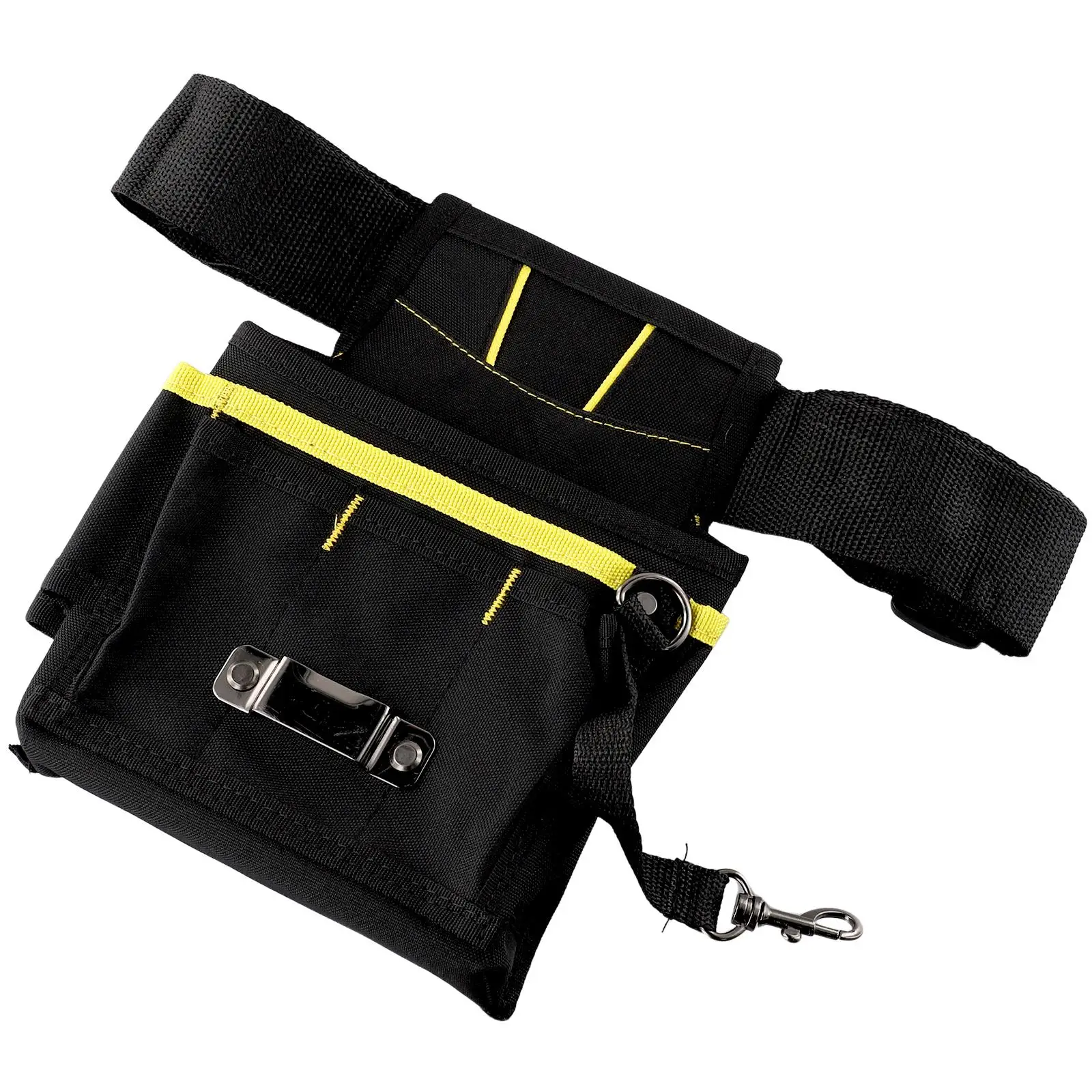 

Waist Storage Tool Bag With Pockets 24*17*4cm Belt Tool Black Electrician Holder For Wrench Screwdriver Useful
