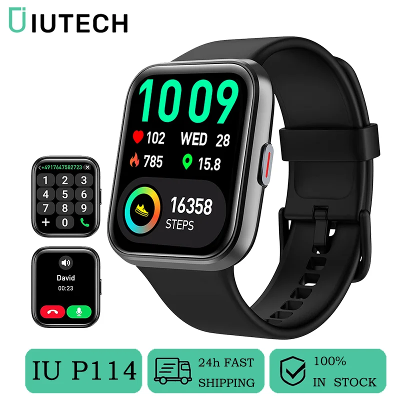 IUTECH LUXE 114 Smart Watch HD Bluetooth Call Phone Watches