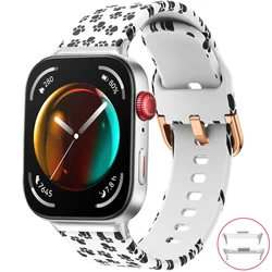 Silicone Smartwatch Wristband Replacement Strap - Huawei Fit3 Accessories - Huawei Fit 3 (Cat Paw)