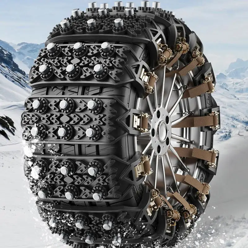 Rubber Anti-skid Chain No Need For Jack Car Tires Sediment Beef Tendon Snow Tires Cleaning And Maintenance Snow Chains Anti-skid - Image 5