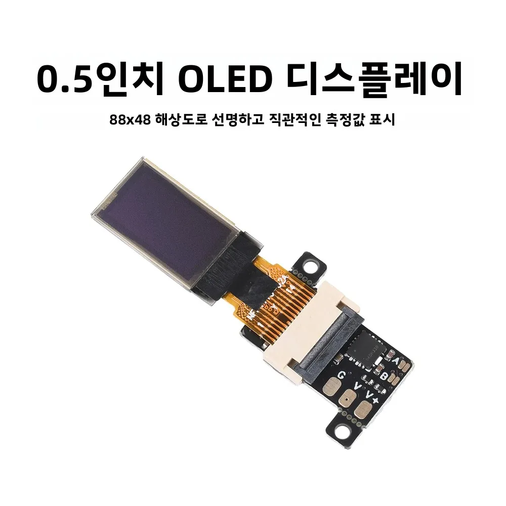 2026 새로운 초슬림 미니 디지털 전압계(0.5인치 OLED 디스플레이 포함) 고정밀 실시간 디스플레이 전압 테스터 DC 0-30V