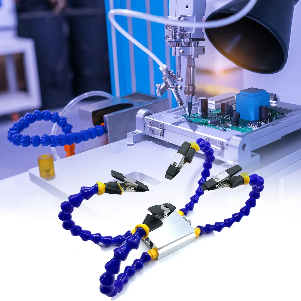 2/4pcs Clamp Soldering Station Aluminum Base Helping Hands Crafts 0.6in