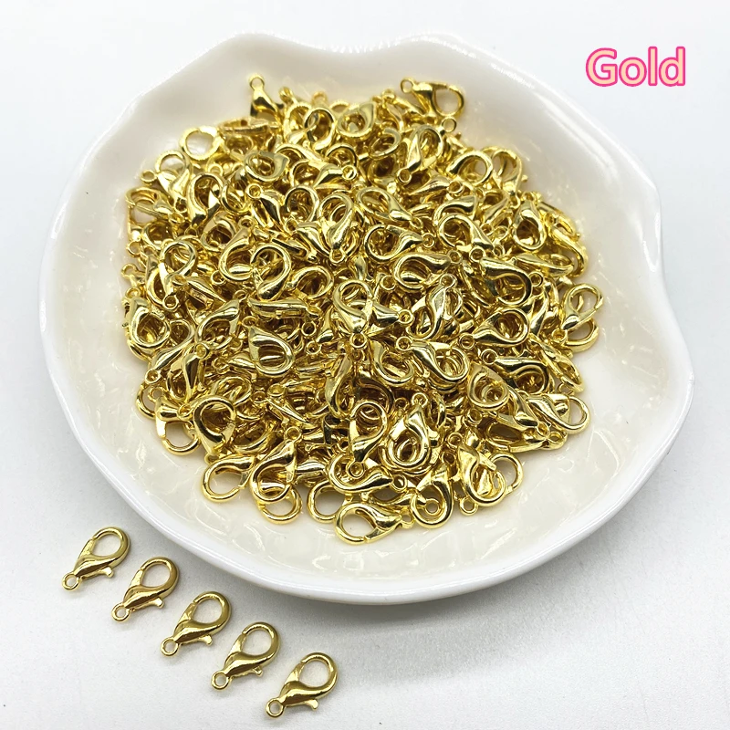 Versatile Plated Alloy Lobster Clasp Hooks