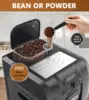 Fully Automatic Espresso Coffee Machine, 19 Bar Cafe Maker Built-in Adjustable Grinder and Manual Milk Frother ME-715, Black 3