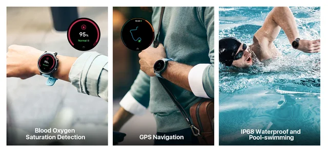 Ticwatch E3 Montre Connectée Wear OS by Google avec la Plate-Forme Qualcomm  Snapdragon Wear 4100+ Double Système GPS Intégré Surveillance de la  Fréquence Cardiaque Suivi du Sommeil Gestion du Stress : 