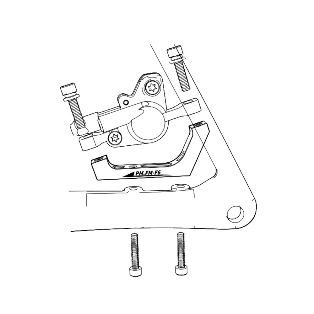 ZTTO Gravel Road Bike Flat Mount to Post Mount Brake Adapter