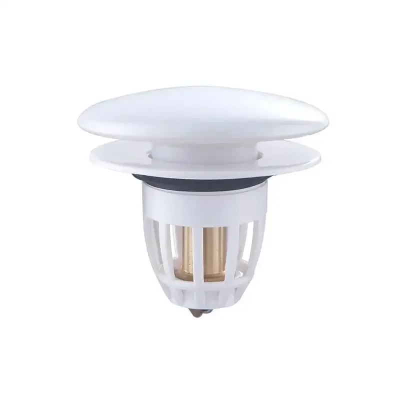 White Ceramic Basin Bouncing Water Dispenser with Anti Odor Bouncing Core, Washbasin, Press Type, Universal