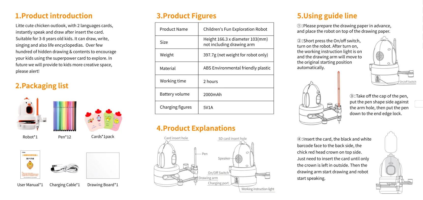 Children's Intelligent Painting Robot Set Children's Early Education Machine Painting Art Education Cognitive Educational Toys