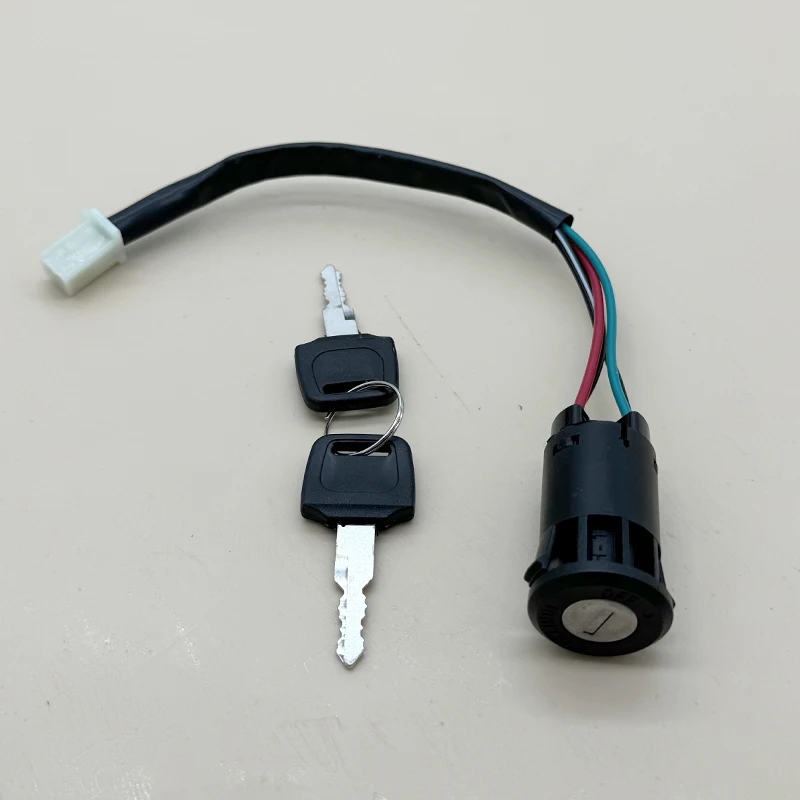Motorcycle Ignition Switch Key With 4 Wires Start Switch Door Locks For ATV Suzuki Honda YAMAHA 50cc-250cc 1pcs motorcycle ignition switch,motorcycle switch,motorcycle key,electric door lock
