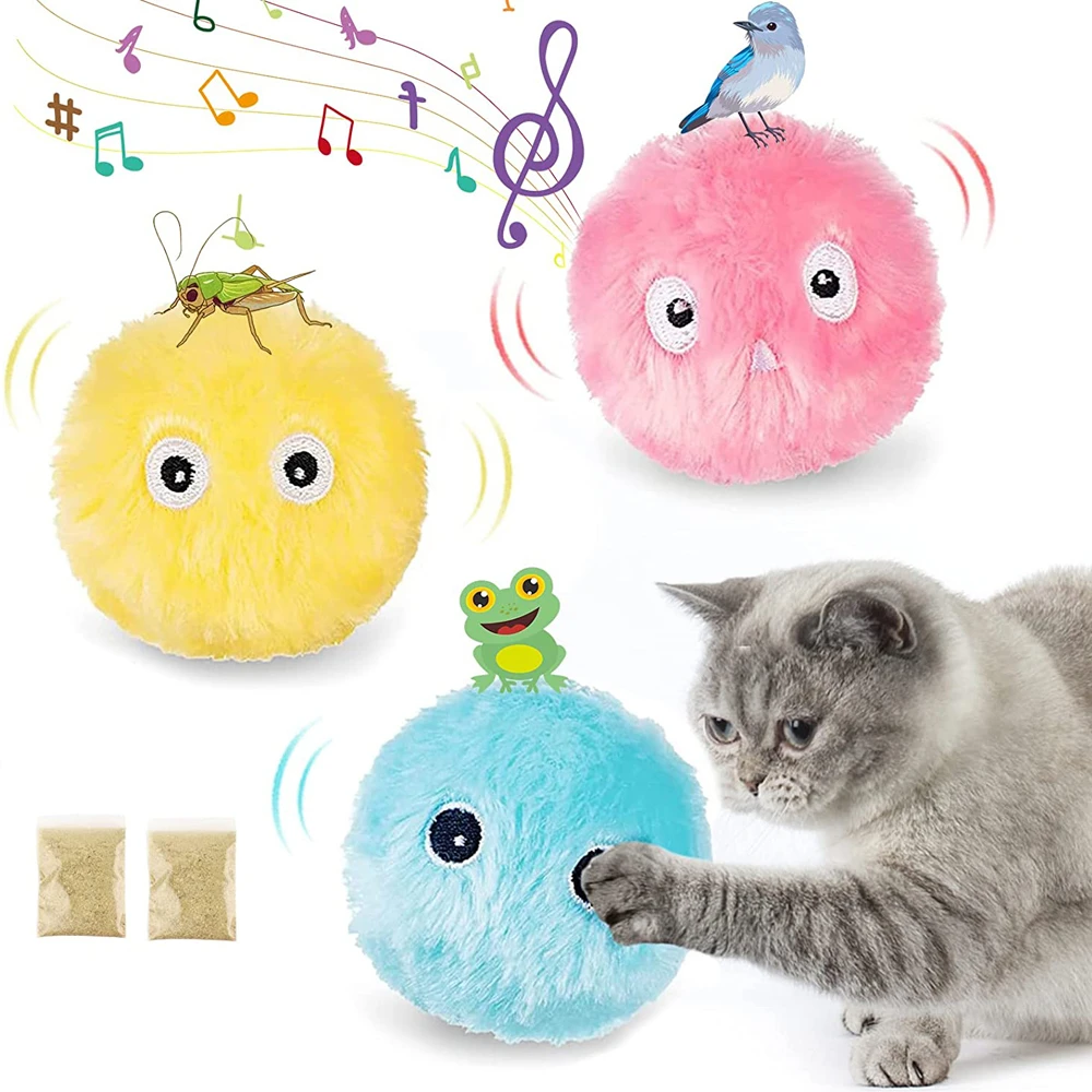 Interactive Cat Toys for Indoor Kitten Kitty Exercise 3 Pack Fluffy