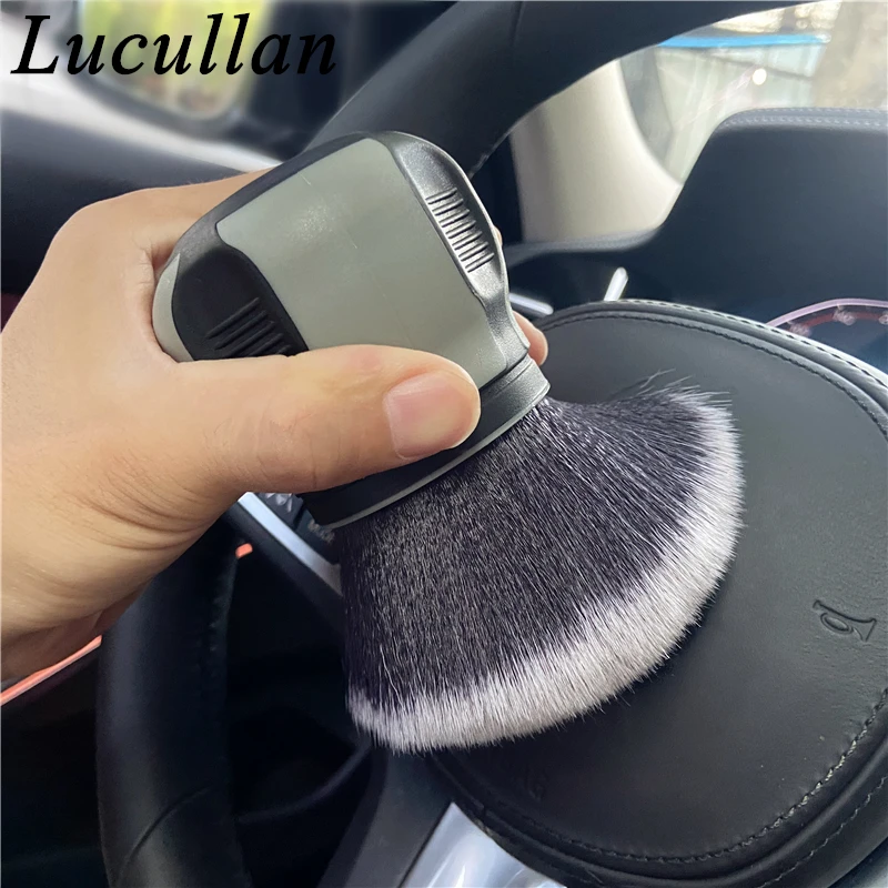 Lucullan High Dense Durable Bristles with Storage Holder Inside&Outside Large Area Dusting Cleaning Tools