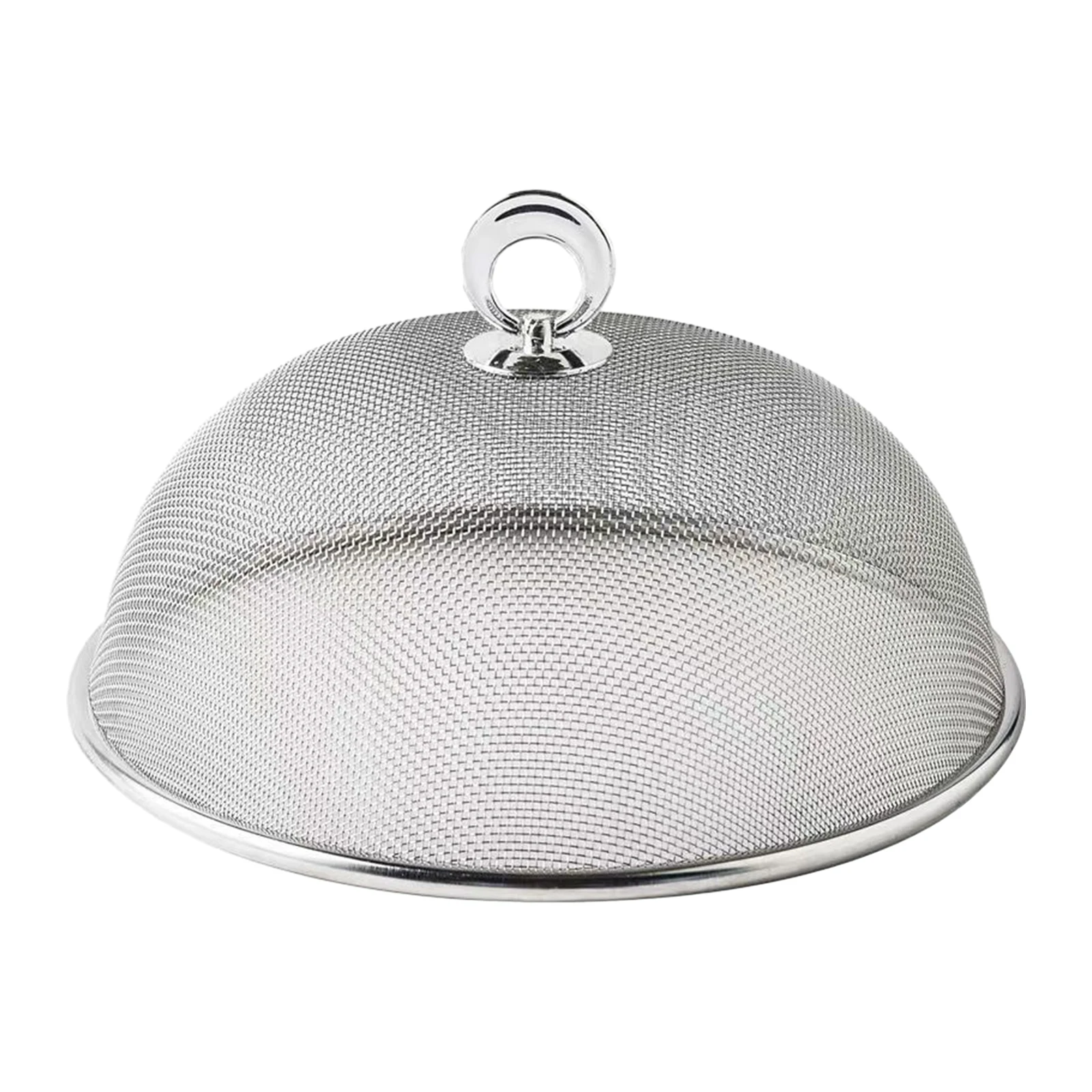 Stainless Steel Mesh Food Cover Plate Serving Cover Food Lid Protector Outdoor Party Camping House Kitchen Tabletop Accessories