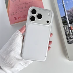 Sleek Matte Translucent Frosted Hard Phone Case - Ultra Thin Solid Color Slim Cover - iPhone 15 Plus (DK Matte PC Clear)