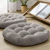 Grey Floor Seat Cushion Pillow Round Large Pillows Seating for Adults Tufted Corduroy Floor Cushions for Living Room Tatami 방석 1