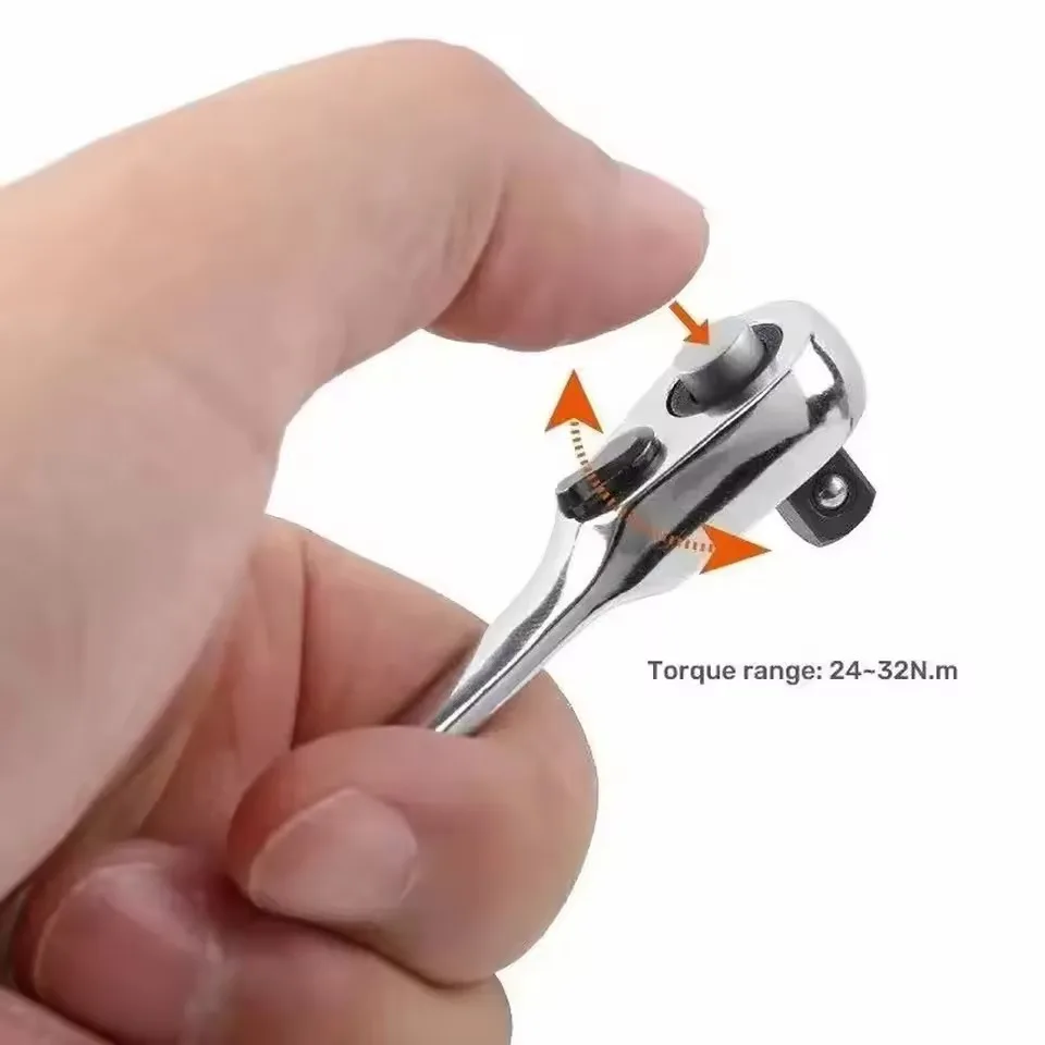 Chrome Vanadium Steel Mini Ratchet Wrench Tool