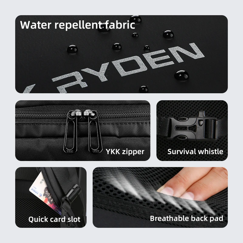MARK RYDEN Multifunctional 15.6 inch Laptop Backpack Men Wholesale COMPACTO PRO Water Repellent 6