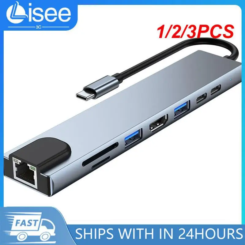1/2/3 Pz C Hub Tipo C Splitter Thunderbolt 3 Docking Station Adattatore Per Laptop Con Per Macbook Air M1 Ipad Rj45