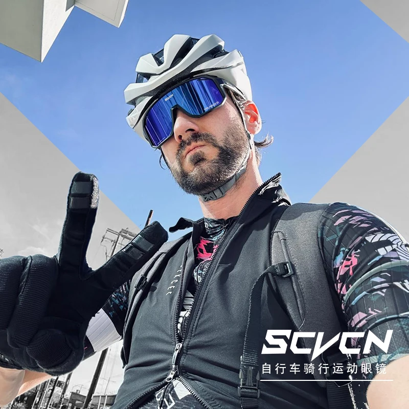 Scvcn 패션 편광 선글라스, Y2K 여행 사이클링 안경, 여름 UV400 안경, Mtb 낚시 스포츠 고글, 오버사이즈 남성