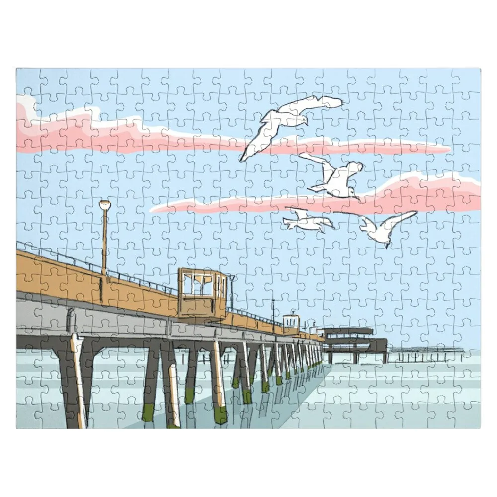 

Deal Seafront Pier, Kent England UK Jigsaw Puzzle Wooden Compositions For Children Customizable Gift Diorama Accessories