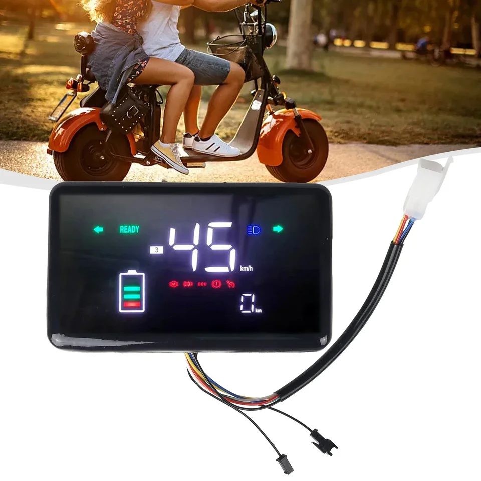 ESTINK Afficheur Vélo Électrique LCD Clair Avec Rétro-Éclairage