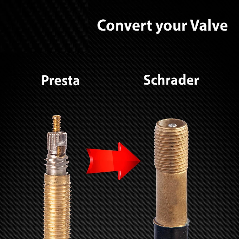 NO FLATS - adaptateur gonflage pour valve presta pompe schrader 