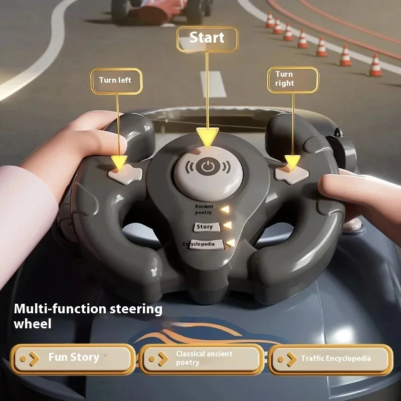 New Children'S Racing Game  With Fun Obstacle Avoidance Adventure Puzzle Steering Wheel Toys Desktop Games Gifts 5