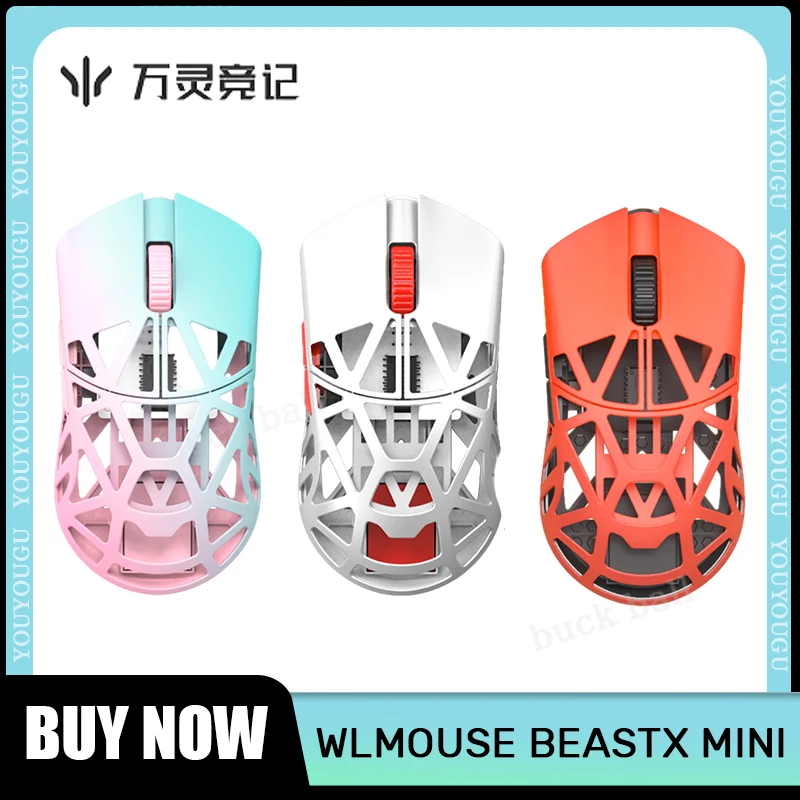 Wlmouse beastx mini gaming maus 2,4g drahtloser typ c 2 modus 34g 