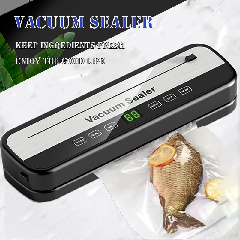 Vacuum Sealer Machine Food Packaging is Moisture-Proof Sealed And Kept Fresh Kitchen Meat And Vegetable Refrigeration Packaging