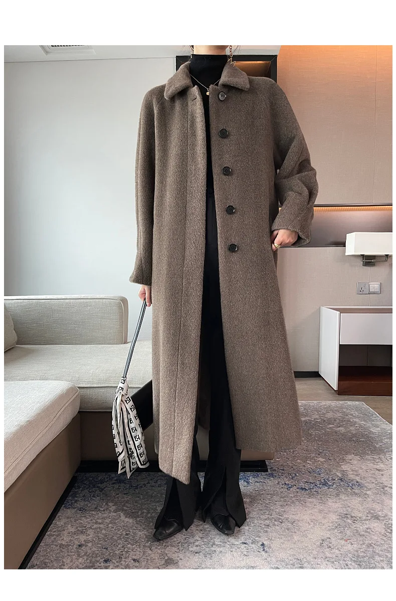 vicuñaビキューナ100%ロングコート 見にくい