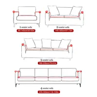 1/2/3/4 Seater Elastic Stretch modern Sofa Covers 2