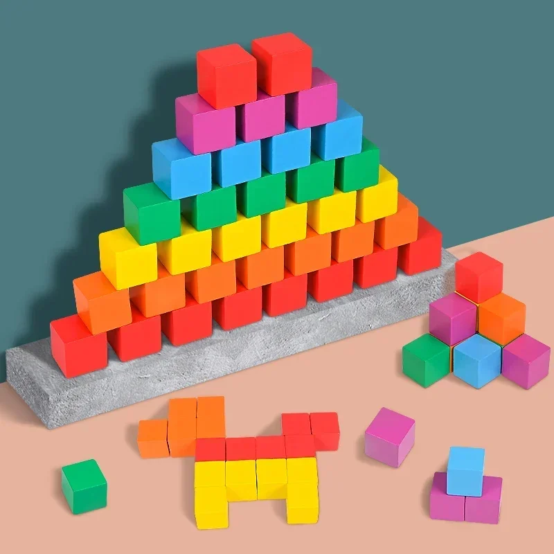 Montessori Rainbow Magic Block Puzzle 1