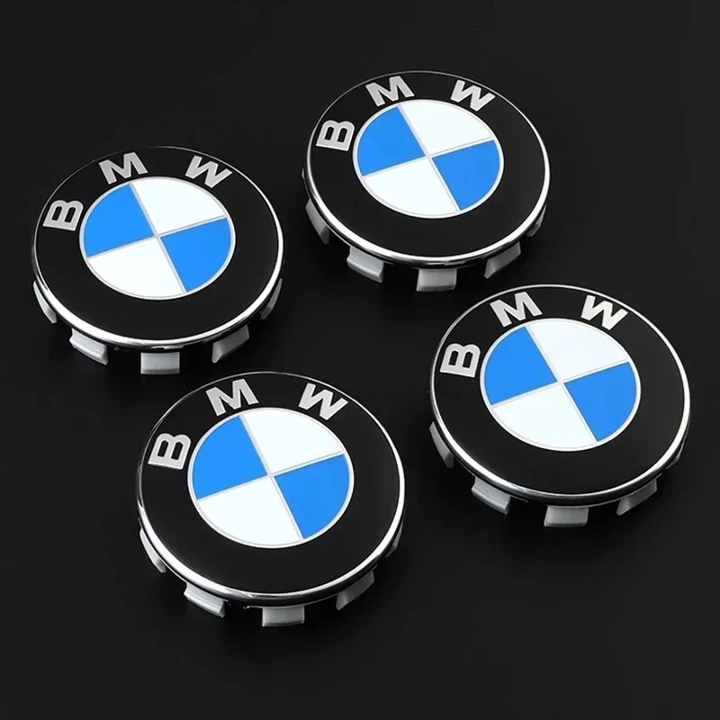 Car Wheel Center Hub Cap Badge Emblem 4pcs/set 56mm 68mm For Bmw E46 E39 E38 E90 E60 E36 F30 E34 F10 E92 E38 Auto Accessories wheel hub covers,car badge grille emblem