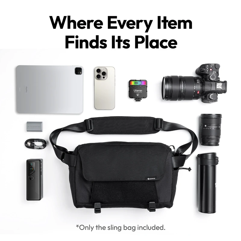 ulanzi BP11 Crossbody Kamera 9L Kapazität Schulter Smartphone Fotografie Digital SLR Für Sony Canon Nikon Schulter Tasche_voghion.com