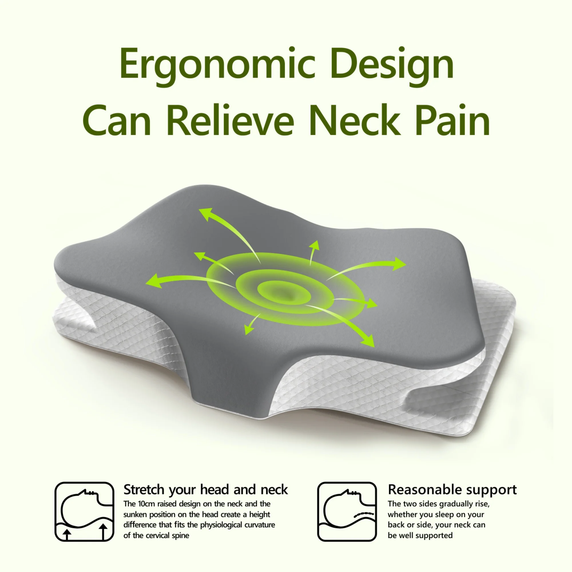 Butterfly Shape Pillow Neck protection Slow Rebound Memory Foam Pillow Health Care Cervical Orthopedic Neck Foam Pillows