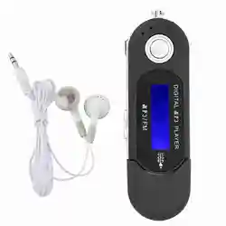 Portable Digital MP3 Music Player with FM Radio and LCD Screen (Black)