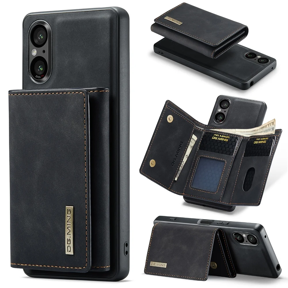 

Fashion Magnetic 2 in 1 Wallet Card Slots Phone Case For Sony Xperia 10 V Xperia 5V Xperia 1V Mobile Phone Protective Cover