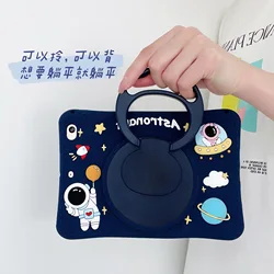 360 Rotating Stand Protective Case for Tablets - Kids Edition (Astronaut NO Belt)